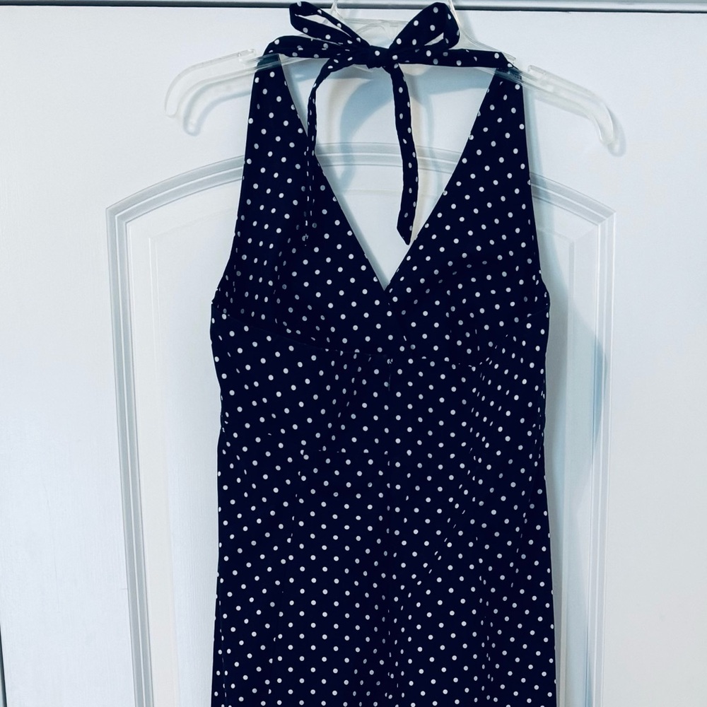 Polka Dot Halter Dress Size 10 - Picture 5 of 6
